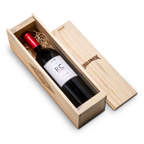2017 RC Reserve Syrah with Pine box.